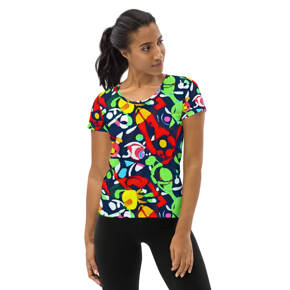 Chagall's Dream on Women's Athletic T-Shirt — Front
