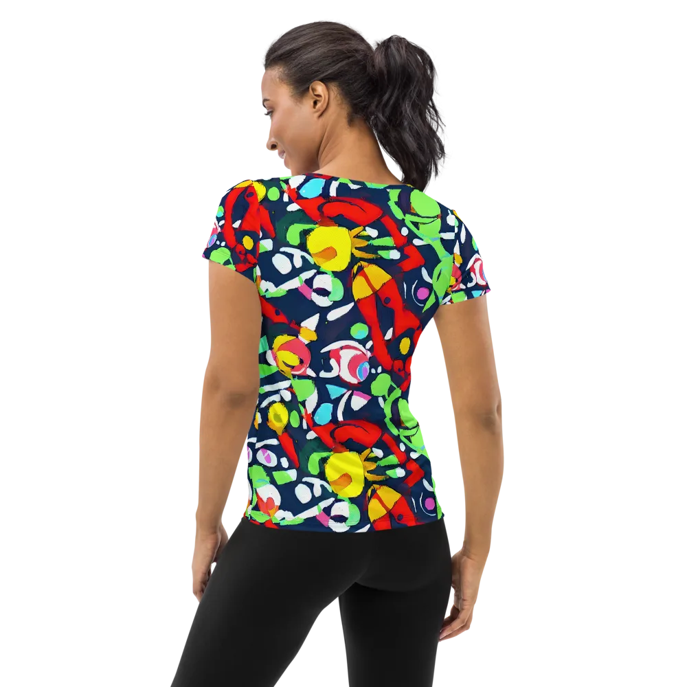 Chagall's Dream on Women's Athletic T-Shirt — Back
