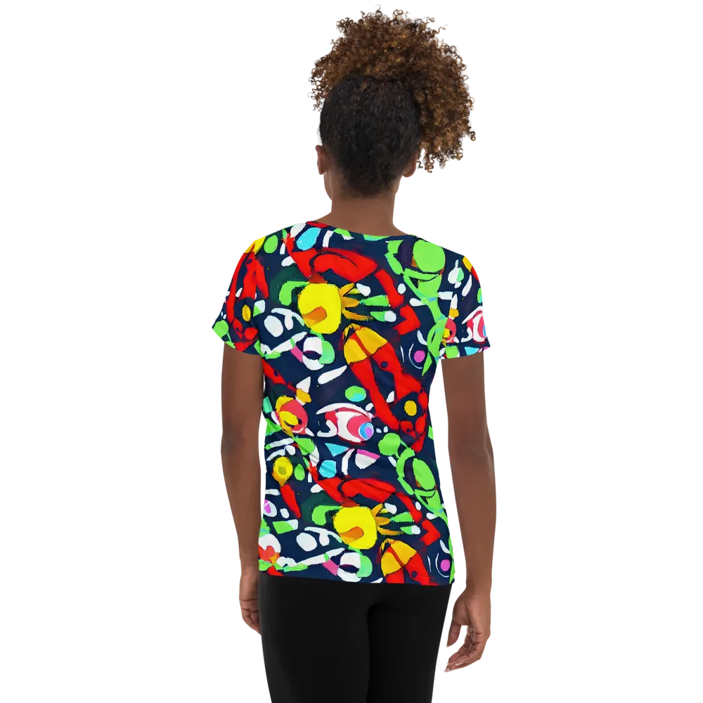 Chagall's Dream on Women's Athletic T-Shirt — Back