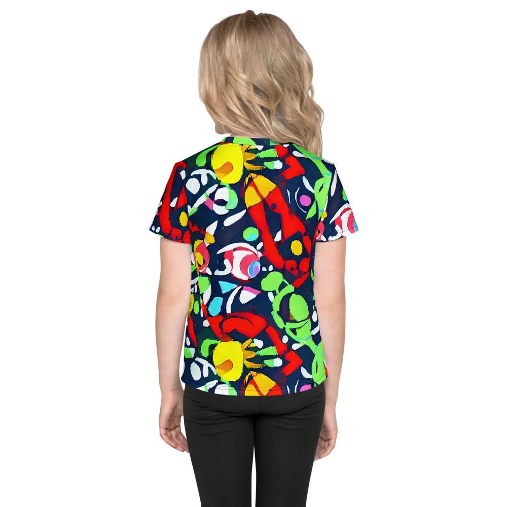 Chagall's Dream on Kids Crew Neck T-Shirt — Back