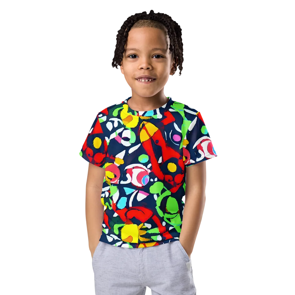 Chagall's Dream on Kids Crew Neck T-Shirt — Front