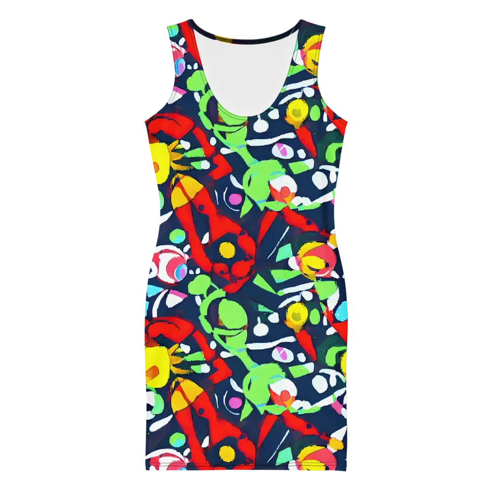 Chagall's Dream on Bodycon Dress — Front