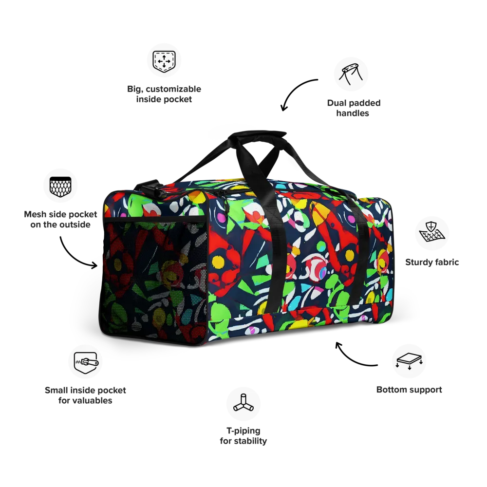 Chagall's Dream on Duffle Bag — Right Front