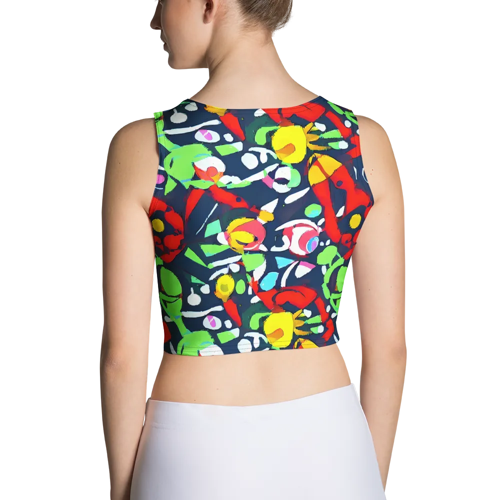 Chagall's Dream on Crop Top — Back
