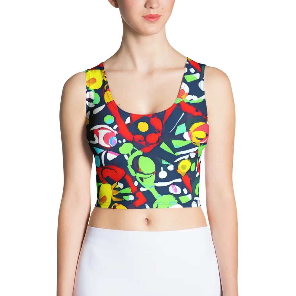 Chagall's Dream on Crop Top — Front