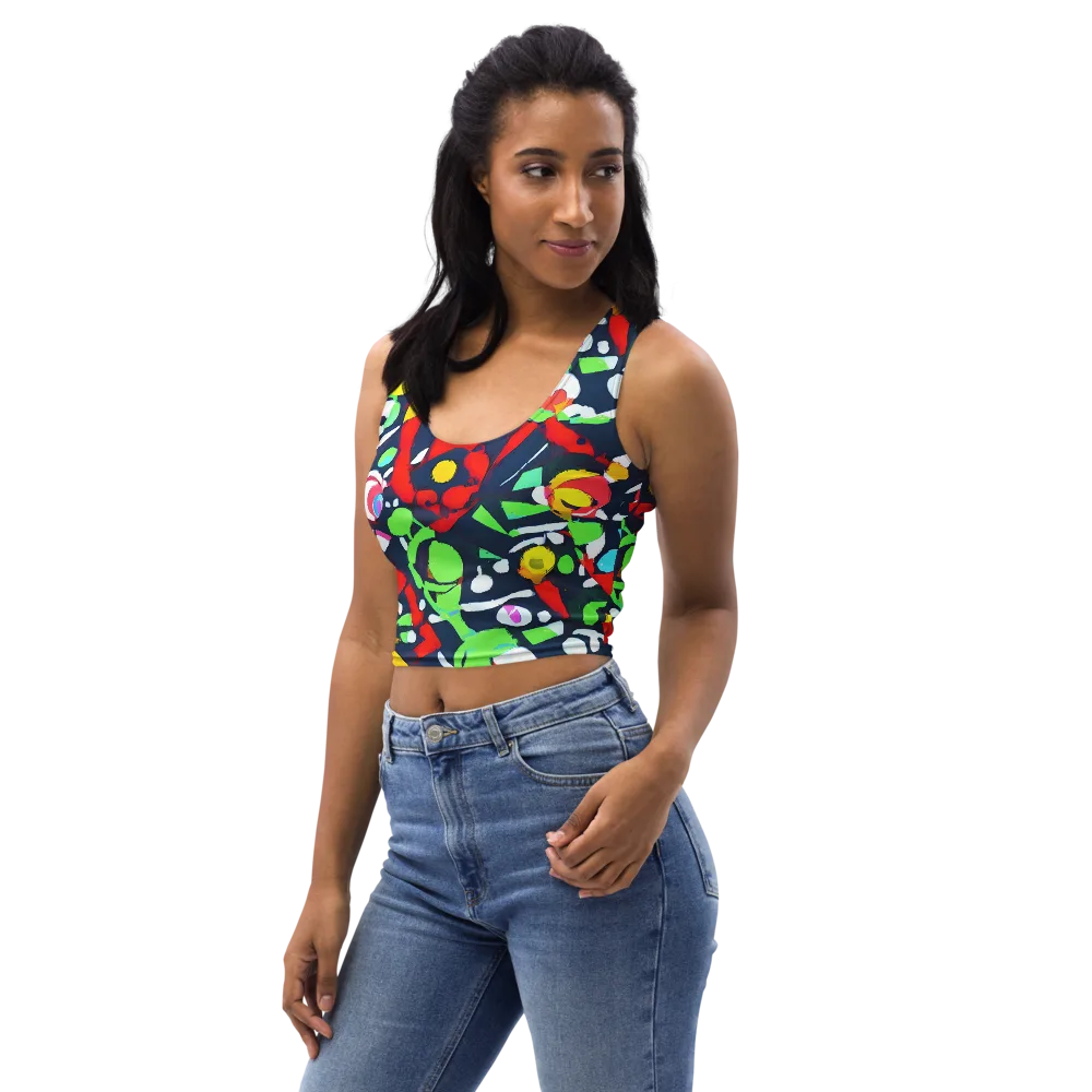 Chagall's Dream on Crop Top — Left Front