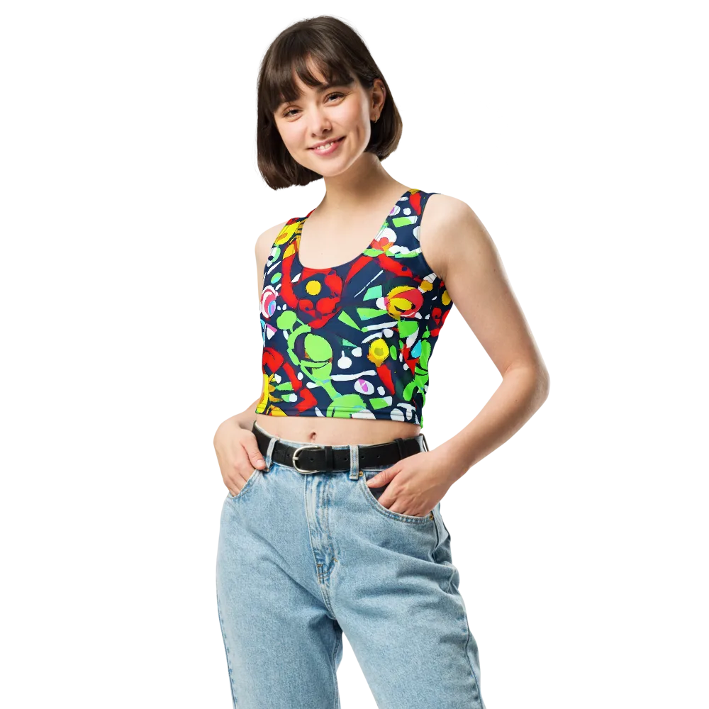 Chagall's Dream on Crop Top — Front