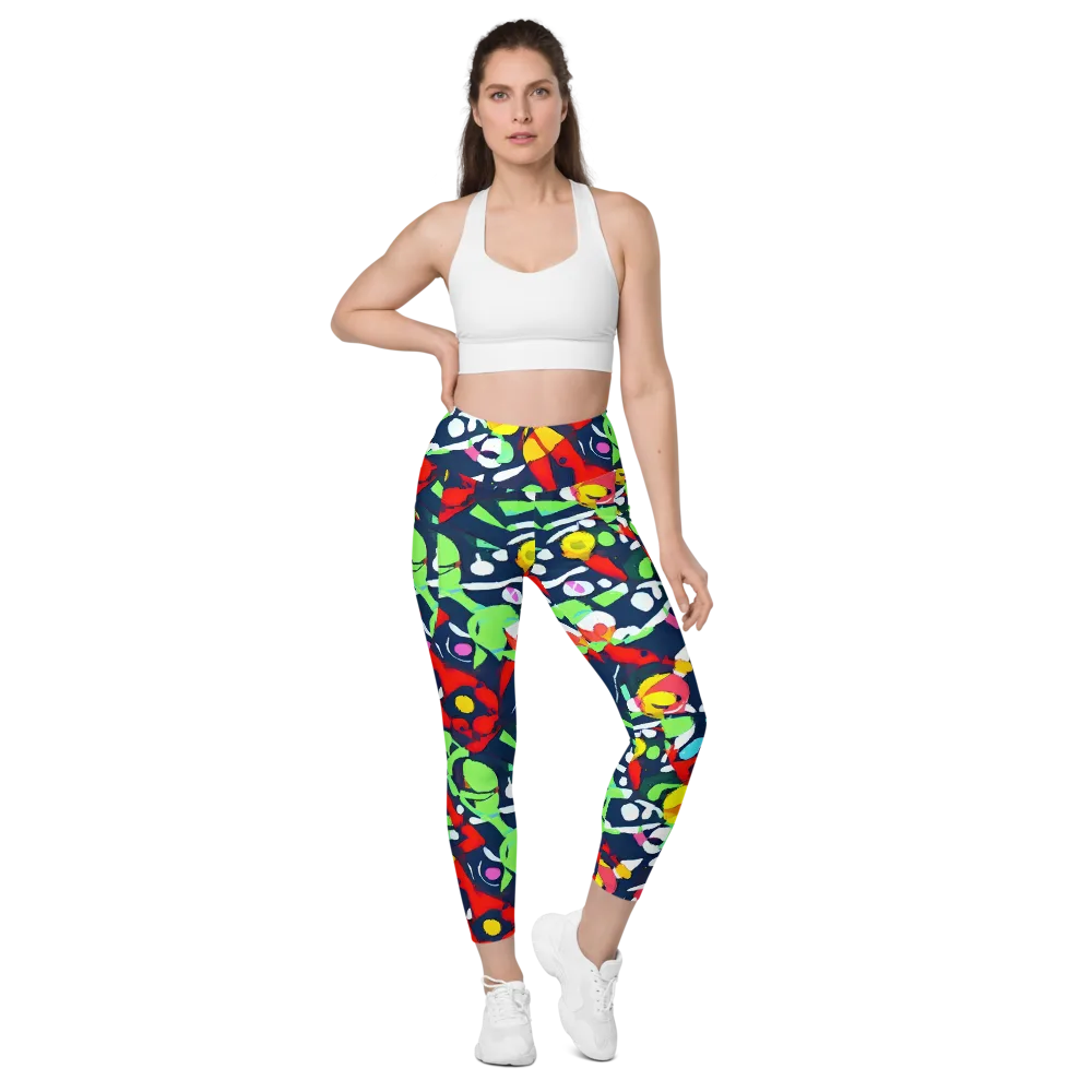Chagall's Dream on Leggings with Pockets — Front