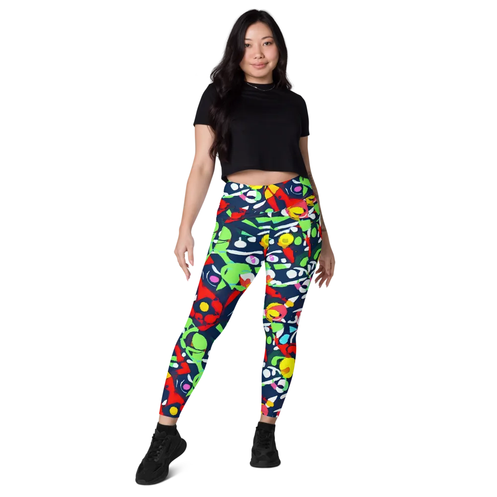 Chagall's Dream on Leggings with Pockets — Front