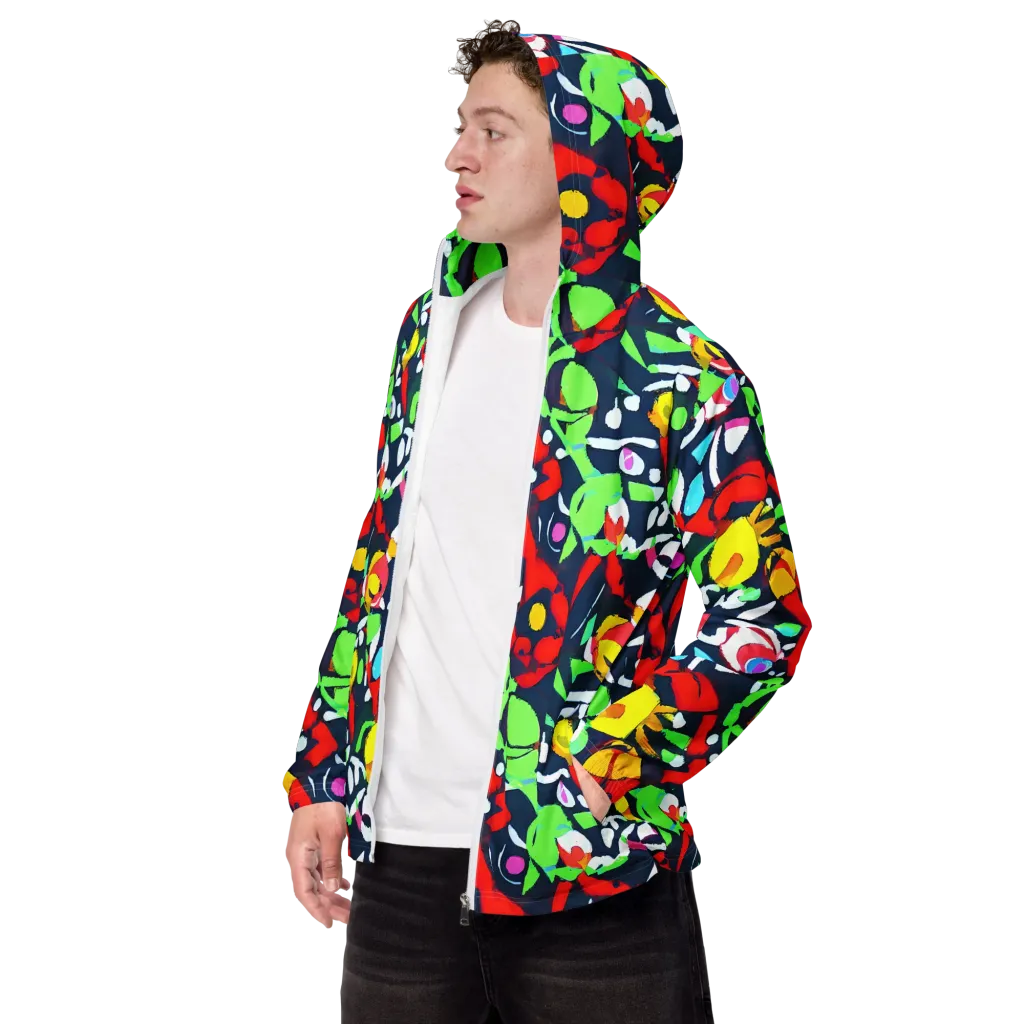 Chagall's Dream on Men's Windbreaker — Left Front