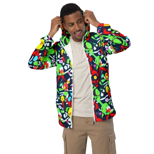 Chagall's Dream on a Men's Windbreaker