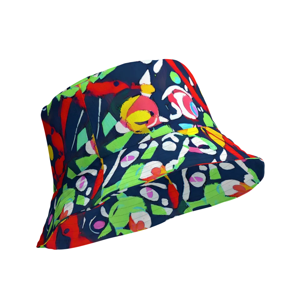 Chagall's Dream on Reversible Bucket Hat — Product details Outside