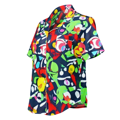 Chagall's Dream on a Women's Short Sleeve Pajama Top
