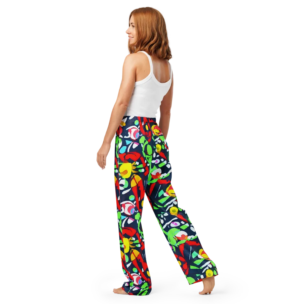 Chagall's Dream on Women's Pajama Pants — Back