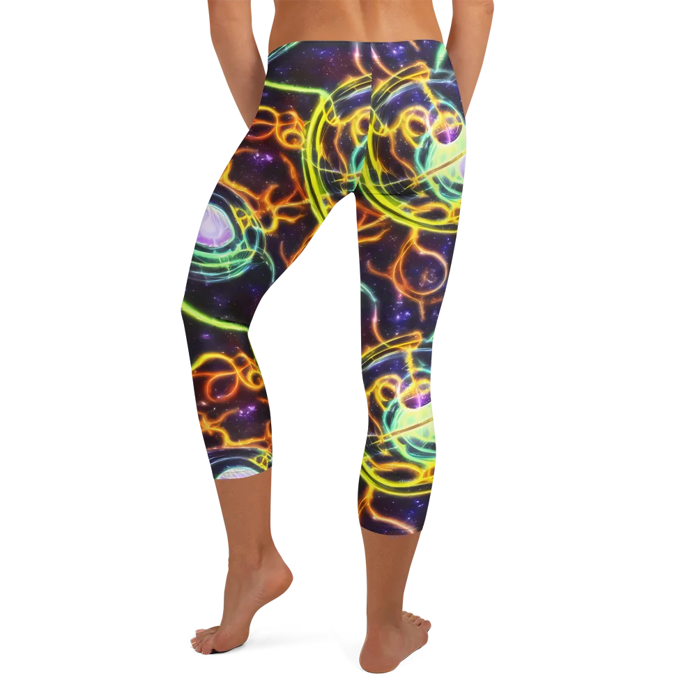 Carracci Cosmos on Capri Leggings — Back
