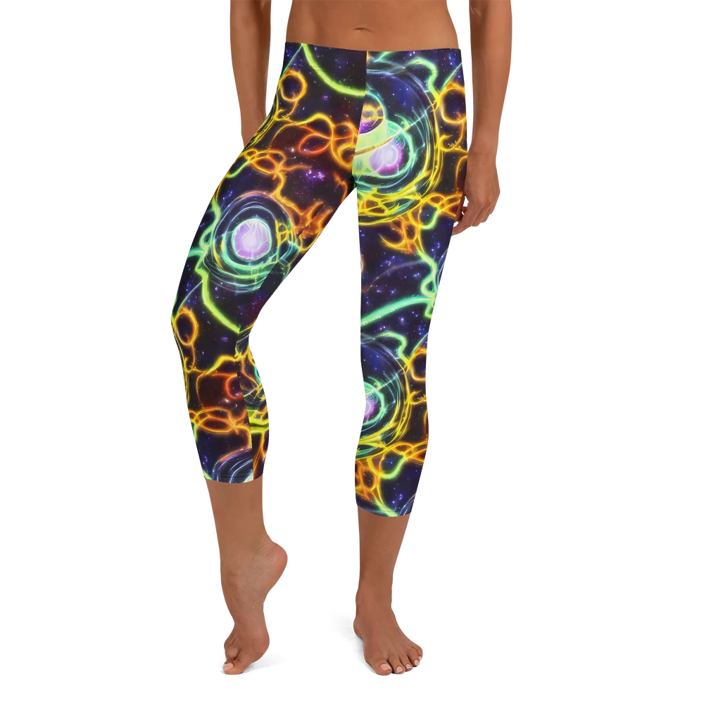 Carracci Cosmos on Capri Leggings — Front