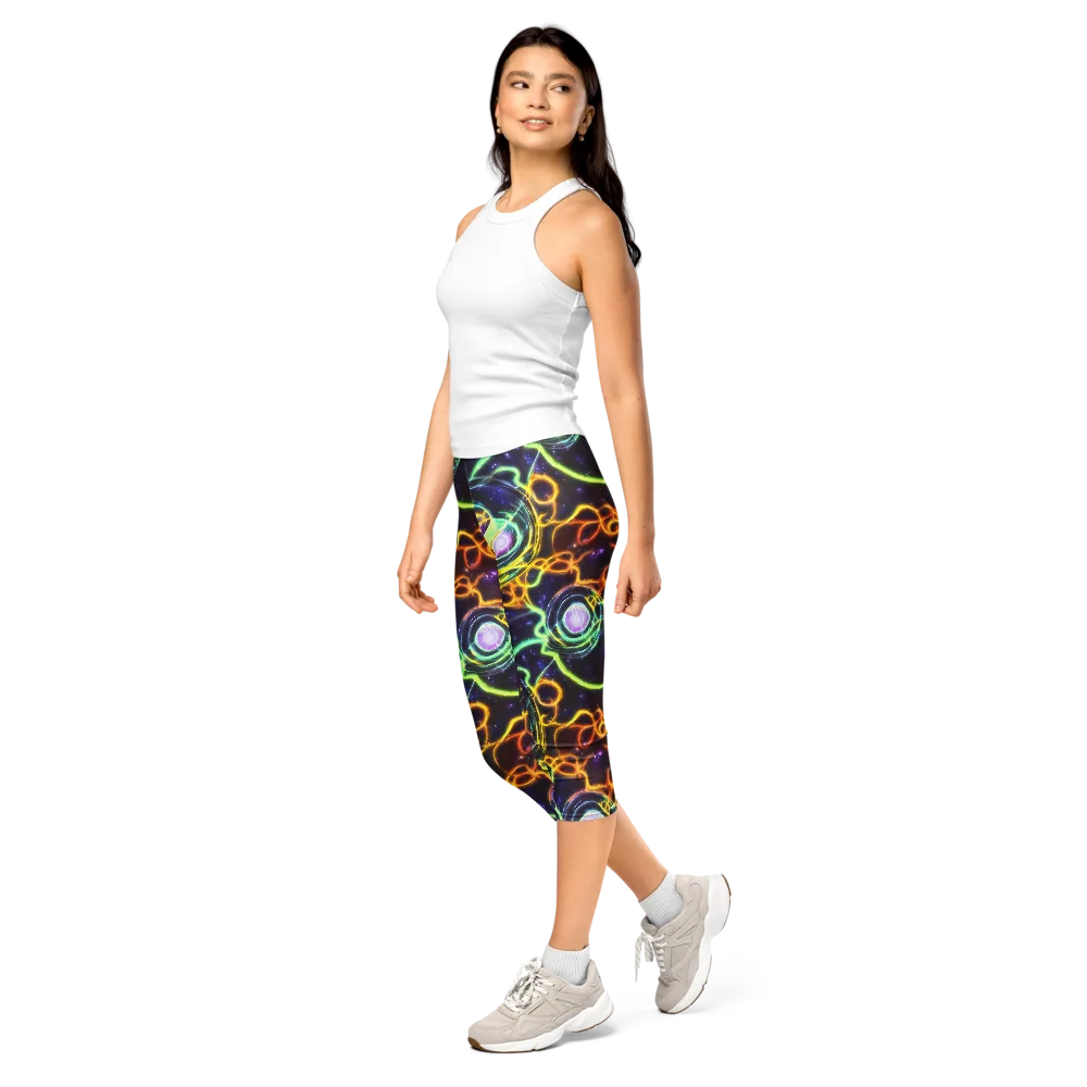 Carracci Cosmos on Capri Leggings — Left Front