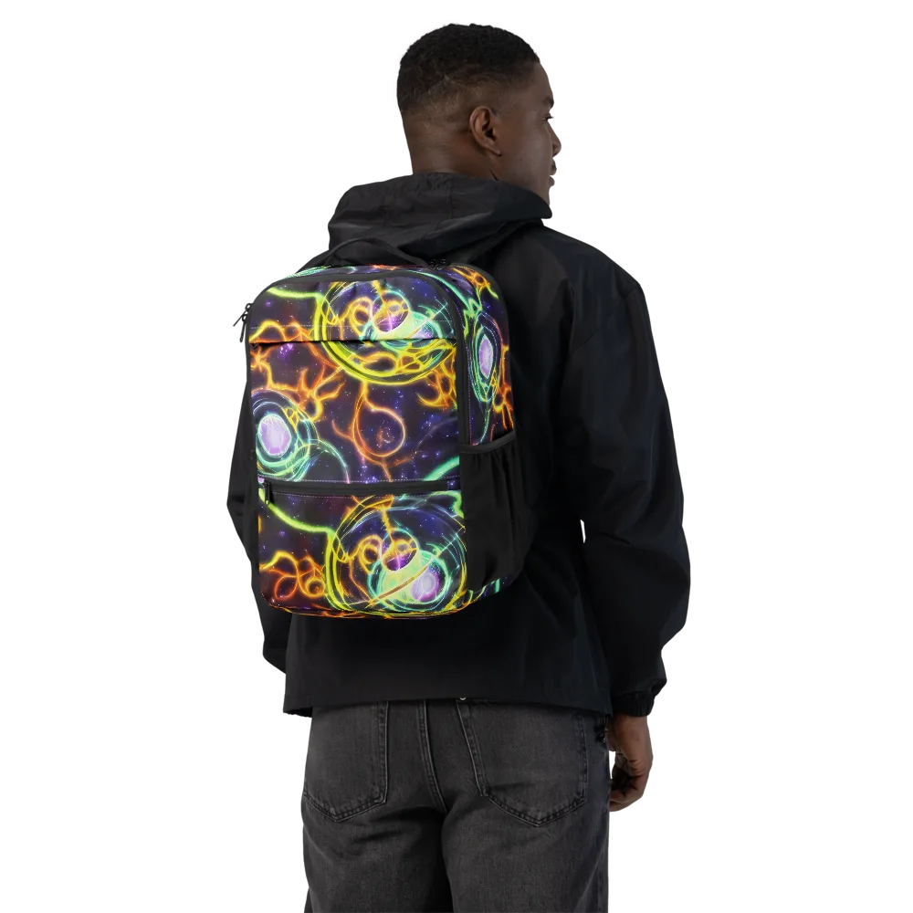 Carracci Cosmos on Utility Backpack — Back