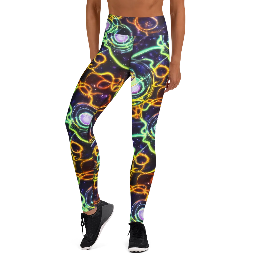 Carracci Cosmos on Yoga Leggings — Front