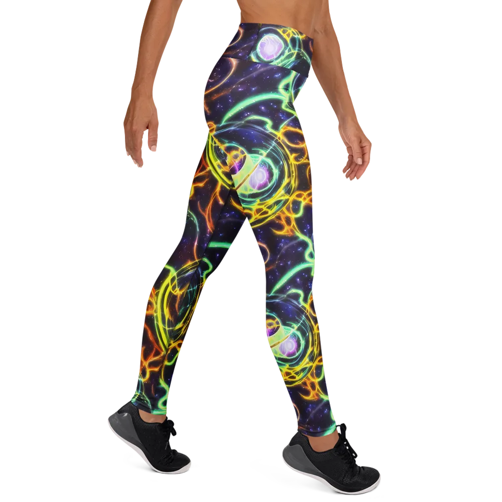 Carracci Cosmos on Yoga Leggings — Right