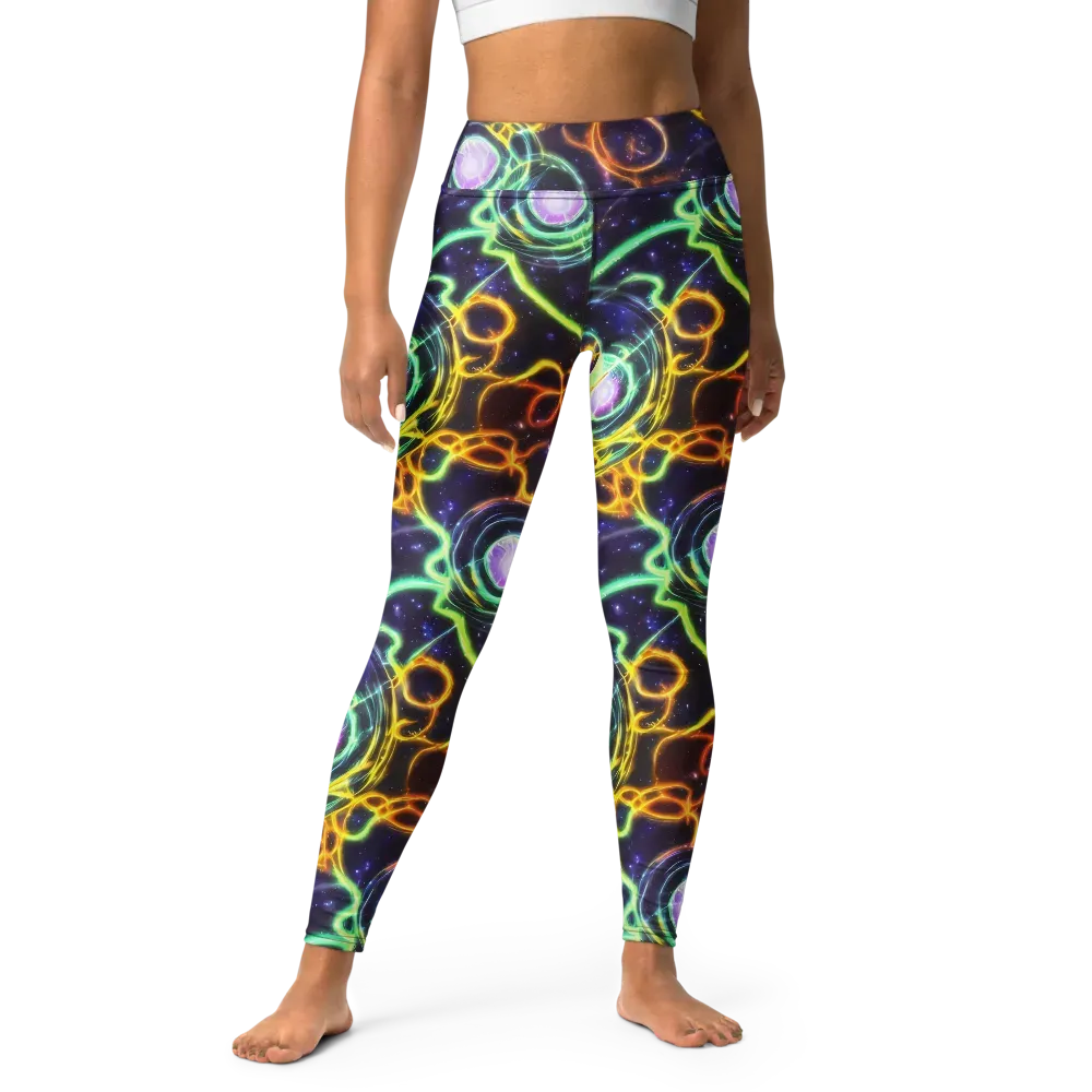 Carracci Cosmos on Yoga Leggings — Front