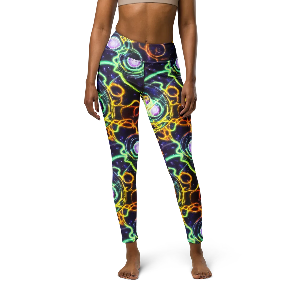Carracci Cosmos on Yoga Leggings — Front