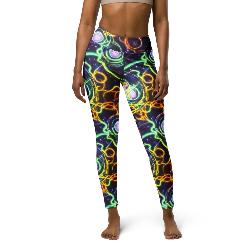 Carracci Cosmos on Yoga Leggings — Front