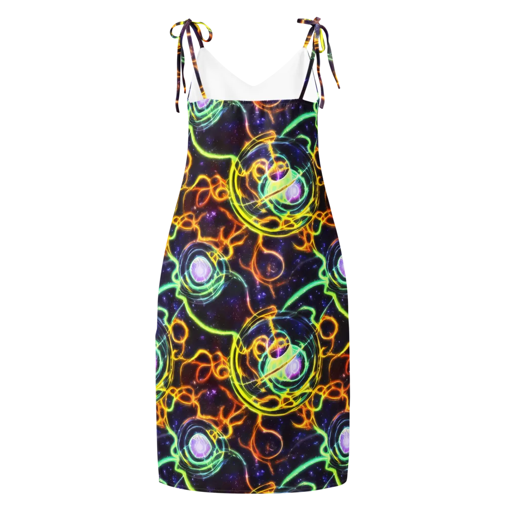 Carracci Cosmos on Slip Dress — Back
