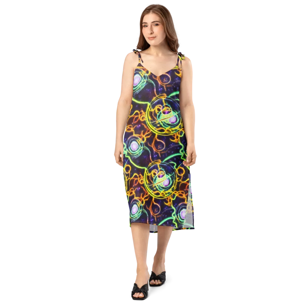 Carracci Cosmos on Slip Dress — Front