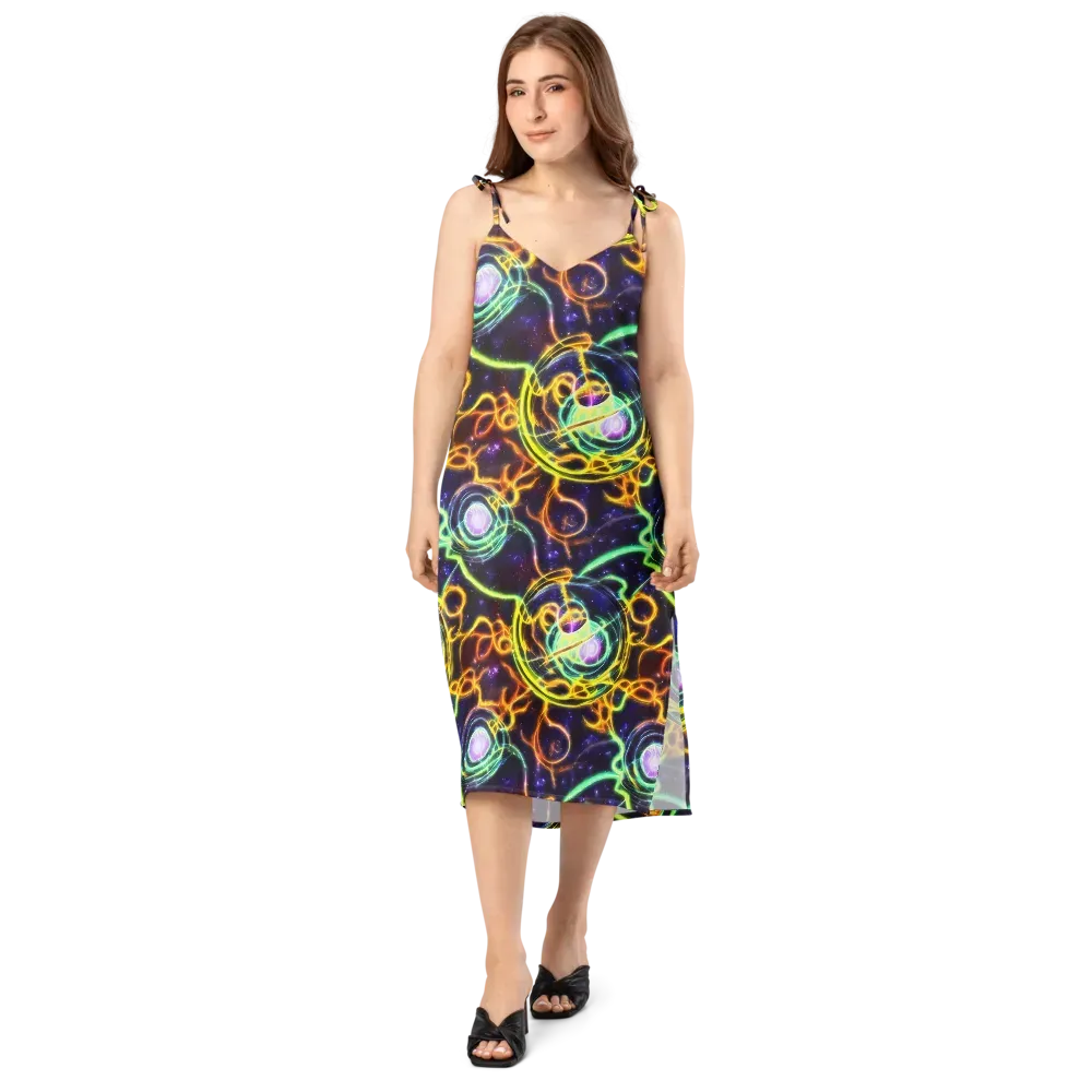 Carracci Cosmos on Slip Dress — Front