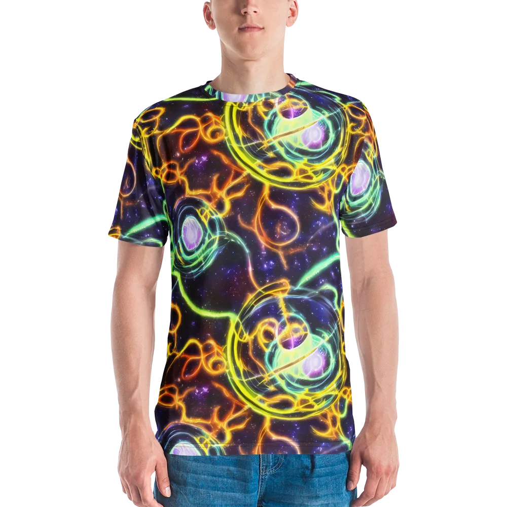 Carracci Cosmos on Men's Crew Neck T-Shirt — Front