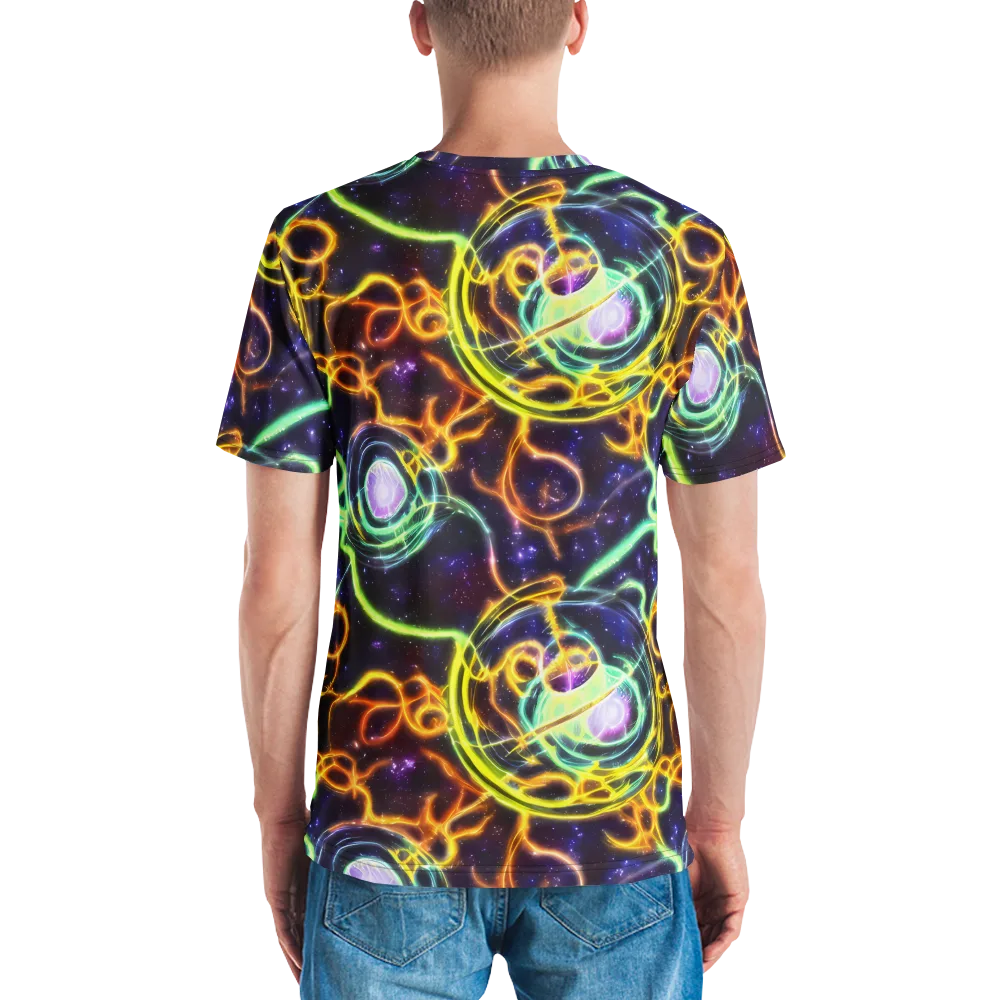 Carracci Cosmos on Men's Crew Neck T-Shirt — Back