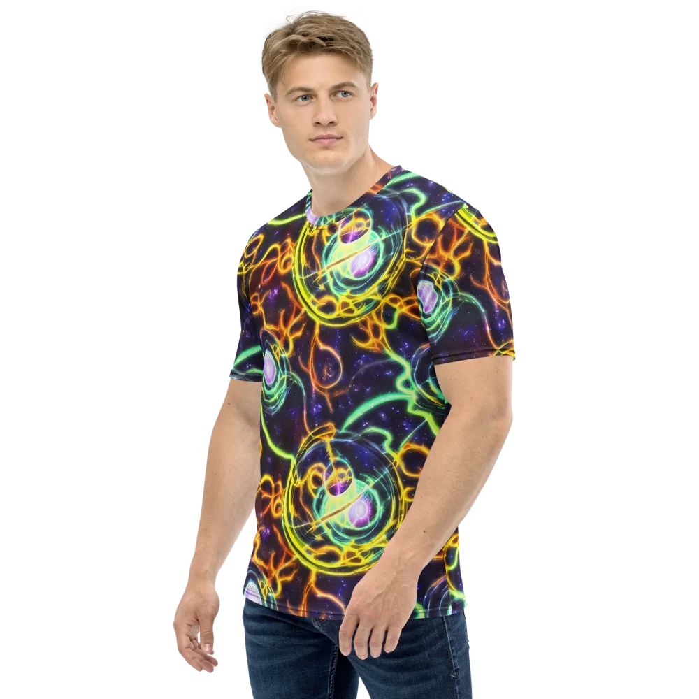 Carracci Cosmos on Men's Crew Neck T-Shirt — Left