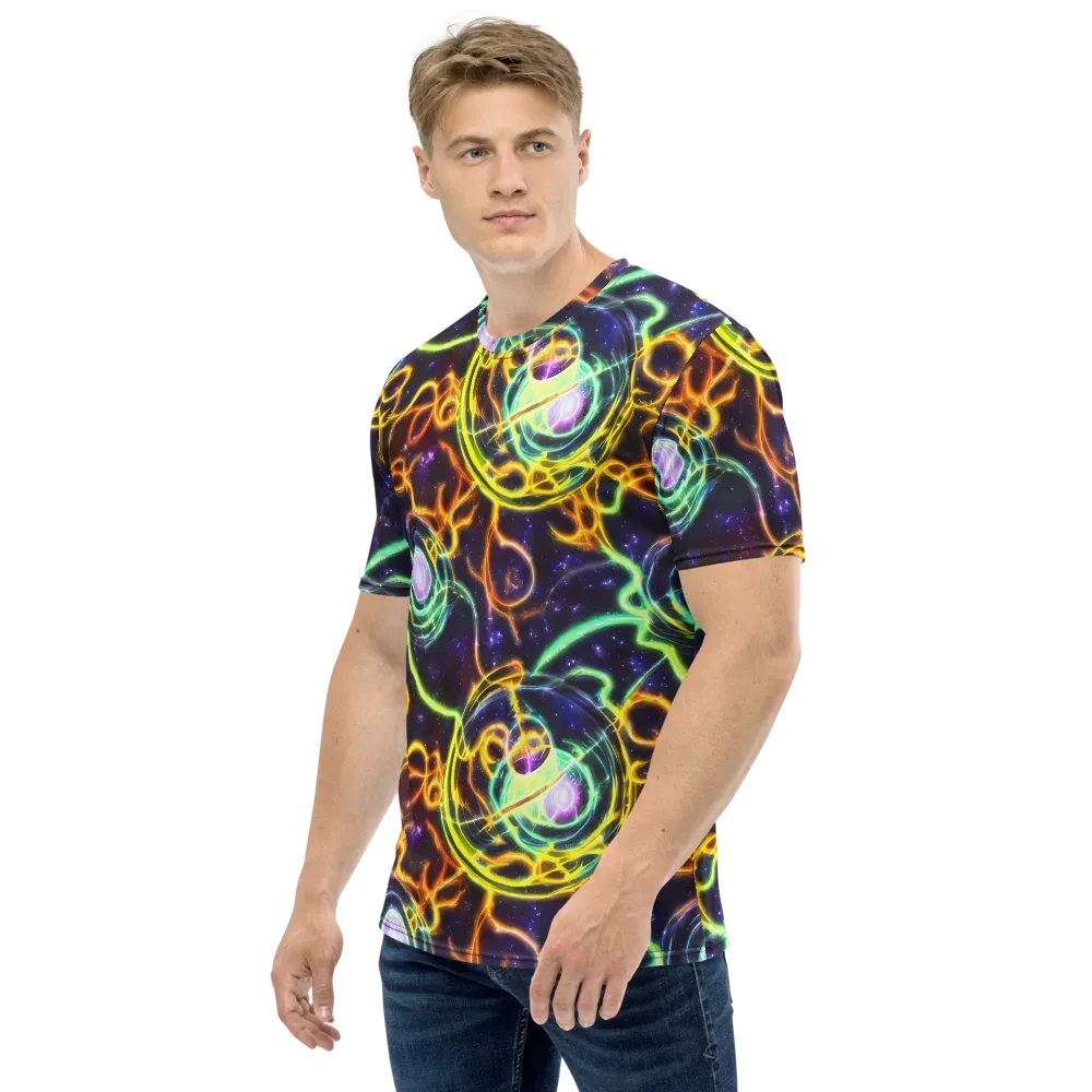 Carracci Cosmos on Men's Crew Neck T-Shirt — Left