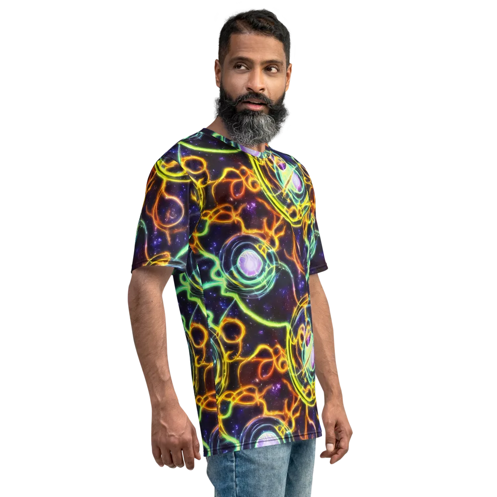 Carracci Cosmos on Men's Crew Neck T-Shirt — Right