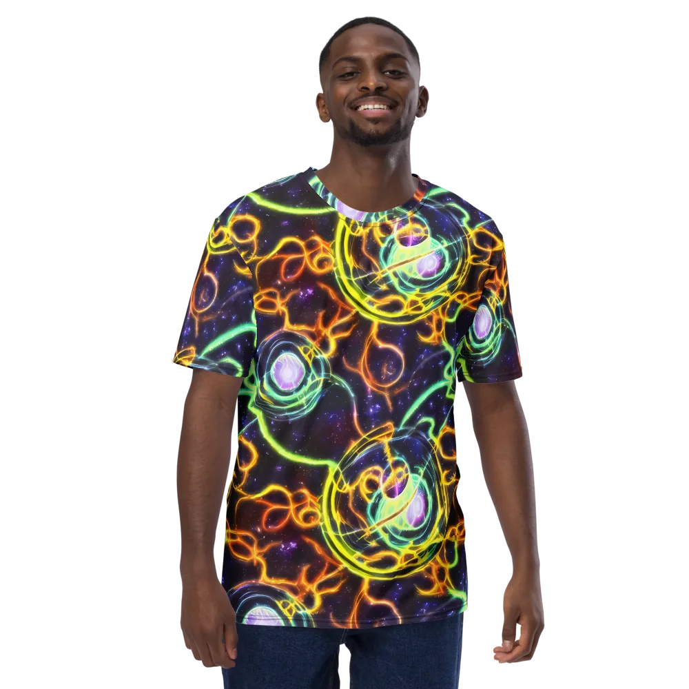 Carracci Cosmos on Men's Crew Neck T-Shirt — Front
