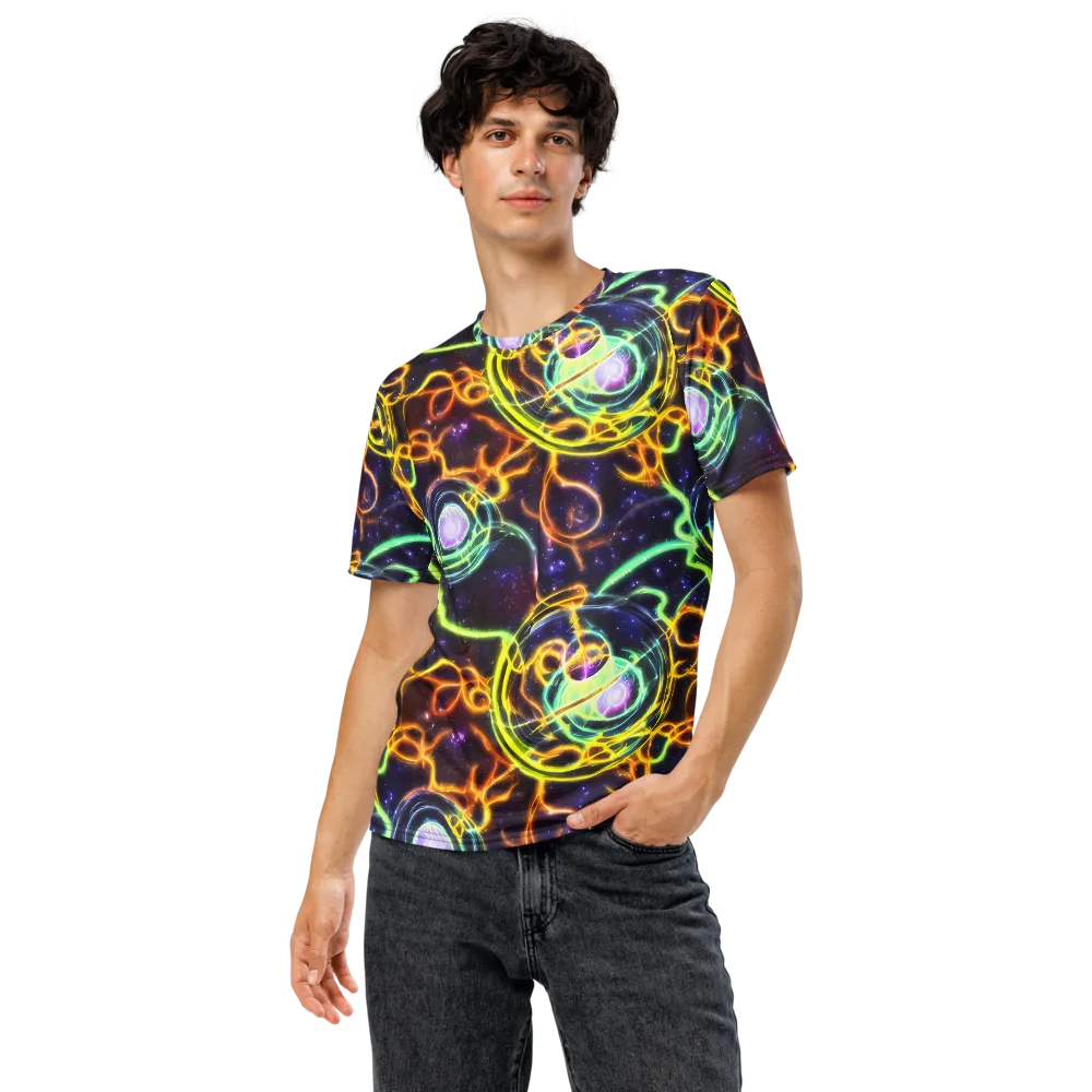 Carracci Cosmos on Men's Crew Neck T-Shirt — Front