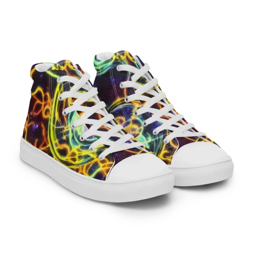 Carracci Cosmos on a Men's High Top Canvas Shoes
