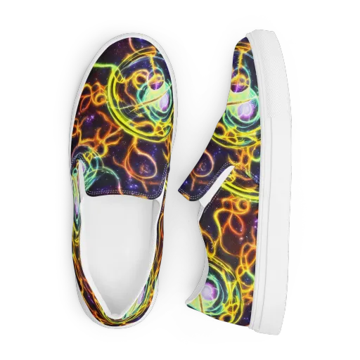 Carracci Cosmos on a Men's Slip-On Canvas Shoes