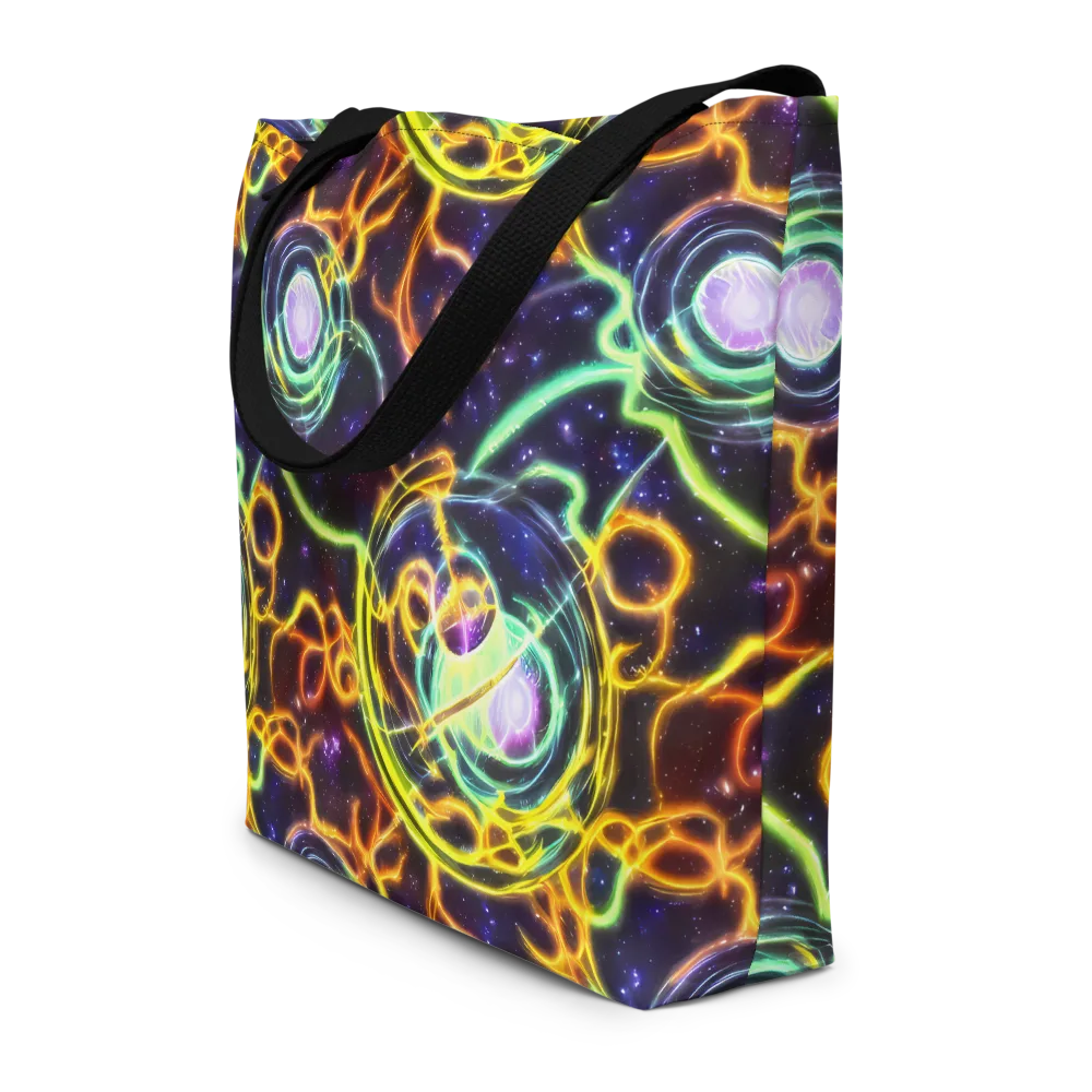 Carracci Cosmos on Large Tote Bag W/ Pocket — Front