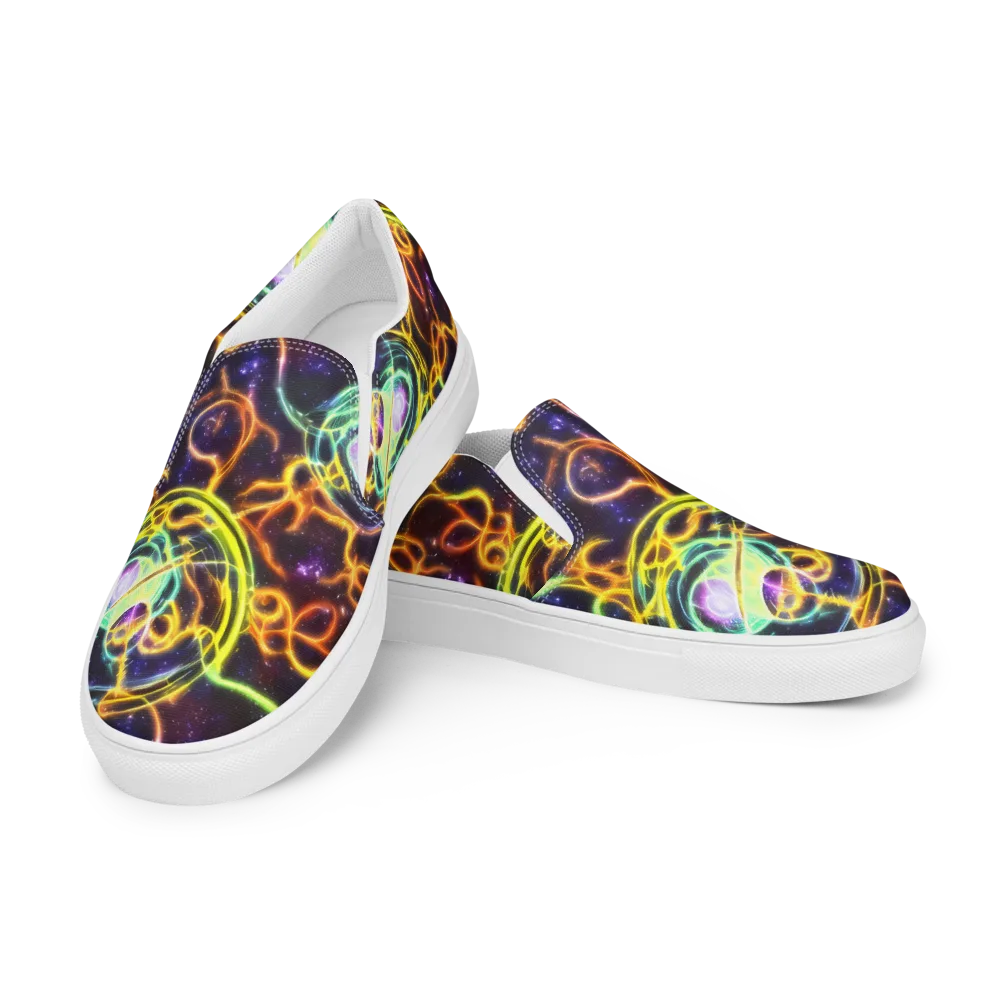 Carracci Cosmos on Women's Slip-On Canvas Shoes — Left Front