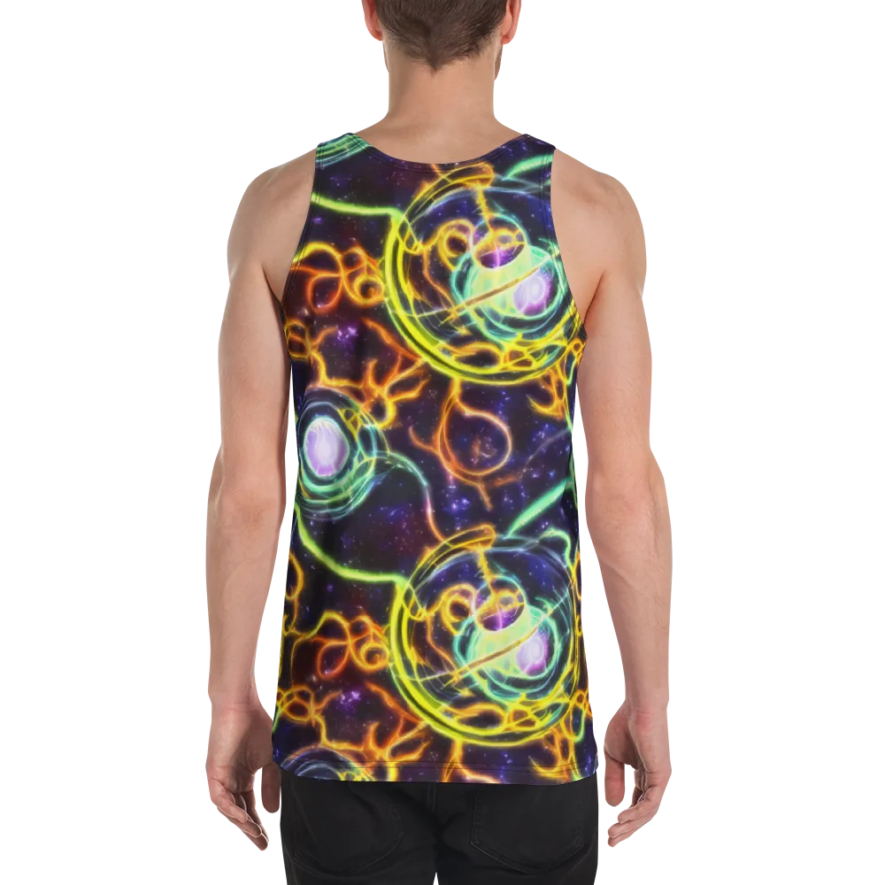 Carracci Cosmos on Men's Tank Top — Back