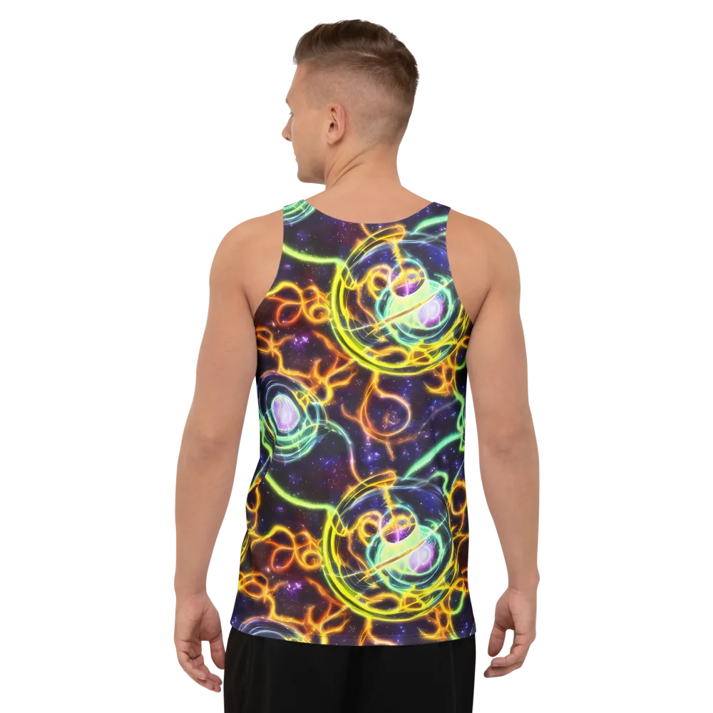 Carracci Cosmos on Men's Tank Top — Back