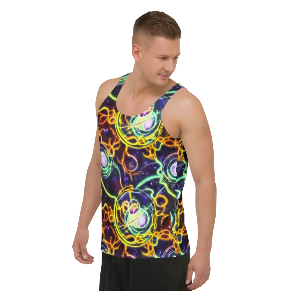 Carracci Cosmos on Men's Tank Top — Left Front