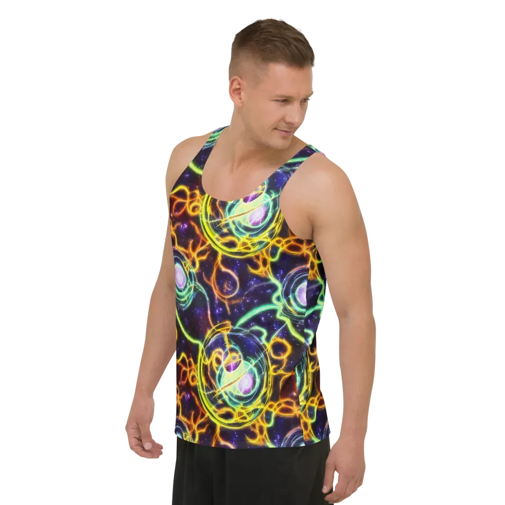 Carracci Cosmos on Men's Tank Top — Left Front