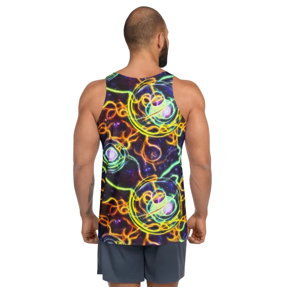 Carracci Cosmos on Men's Tank Top — Back