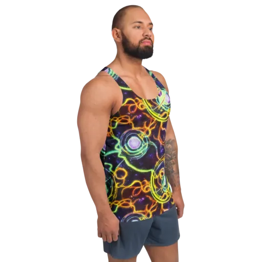 Carracci Cosmos on a Men's Tank Top