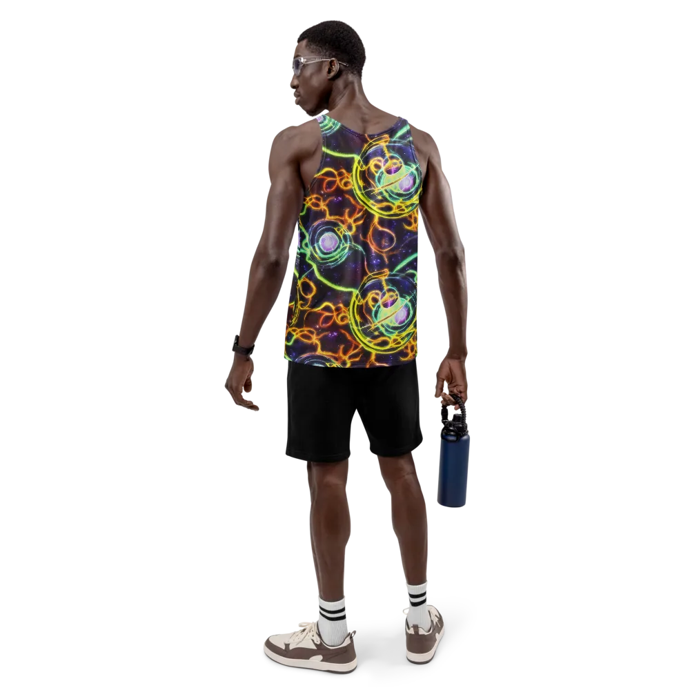 Carracci Cosmos on Men's Tank Top — Back