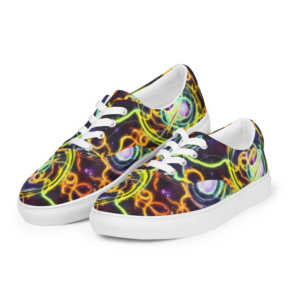 Carracci Cosmos on Men's Lace-Up Canvas Shoes — Left Front
