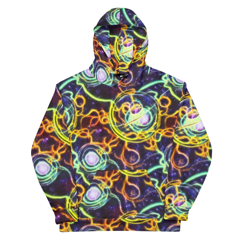 Carracci Cosmos on Cotton Hoodie — Front